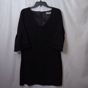 BELONGSCI  RUFFLED SLEEVE DRESS BLACK SIZE MEDIUM